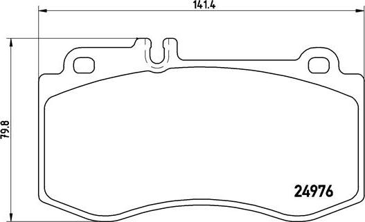 Brembo P 50 087 - Komplet kočnih obloga, disk kočnica parts5.com