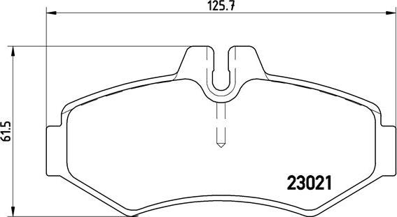 Brembo P 50 020 - Juego de pastillas de freno parts5.com