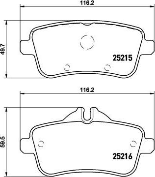 Brembo P 50 100 - Set placute frana,frana disc parts5.com