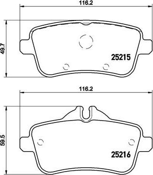 Brembo P 50 101 - Set placute frana,frana disc parts5.com