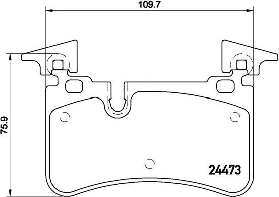 Brembo P 50 113 - Тормозные колодки, дисковые, комплект parts5.com