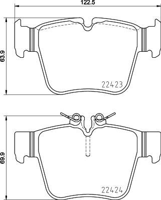 Brembo P 50 133 - Тормозные колодки, дисковые, комплект parts5.com