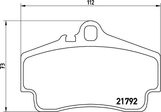 Brembo P 65 008 - Brake Pad Set, disc brake parts5.com