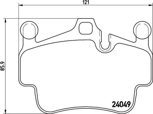 Brembo P 65 014 - Brake Pad Set, disc brake parts5.com