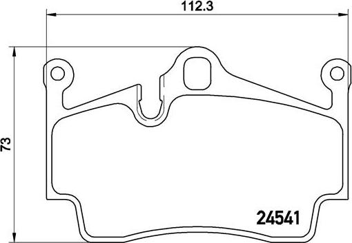 Brembo P 65 028 - Brake Pad Set, disc brake parts5.com