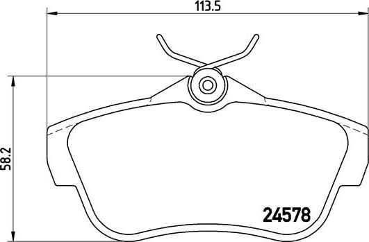 Brembo P 61 095 - Комплект спирачно феродо, дискови спирачки parts5.com