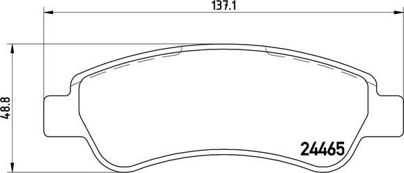 Brembo P 61 091 - Σετ τακάκια, δισκόφρενα parts5.com