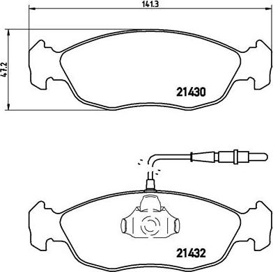 Brembo P 61 054 - Σετ τακάκια, δισκόφρενα parts5.com