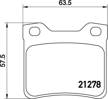 Brembo P 61 058 - Set placute frana,frana disc parts5.com