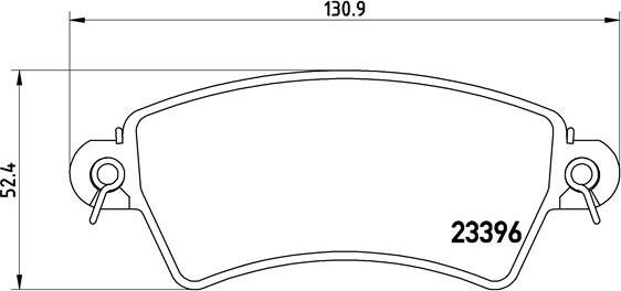 Brembo P 61 065 - Piduriklotsi komplekt,ketaspidur parts5.com