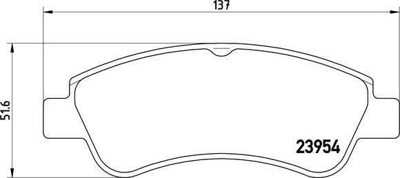 Brembo P 61 066X - Piduriklotsi komplekt,ketaspidur parts5.com