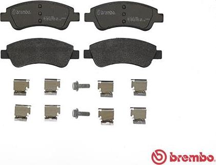 Brembo P 61 066 - Fren balata seti, diskli fren parts5.com