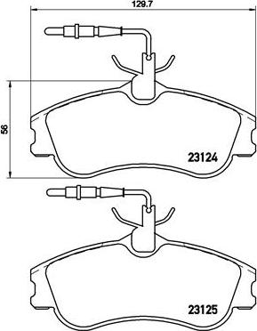 Brembo P 61 060 - Set placute frana,frana disc parts5.com