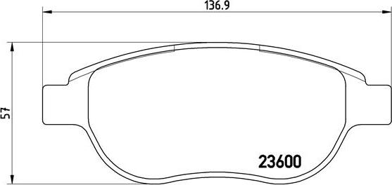 Brembo P 61 068 - Σετ τακάκια, δισκόφρενα parts5.com