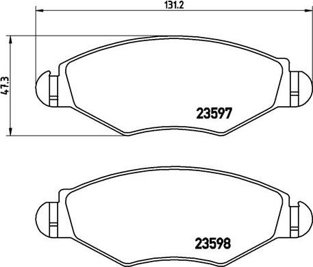 Brembo P 61 063 - Jarrupala, levyjarru parts5.com