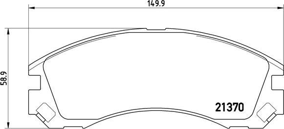 Brembo P 61 089 - Set placute frana,frana disc parts5.com