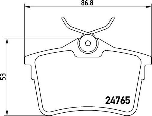 Brembo P 61 084 - Fren balata seti, diskli fren parts5.com