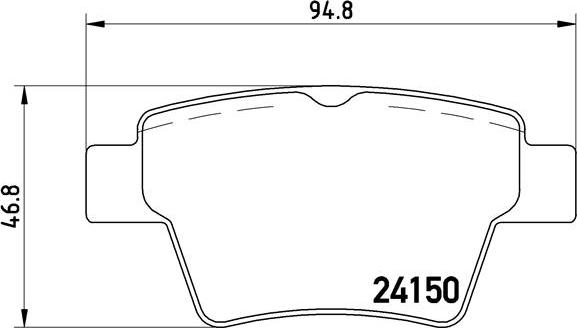 Brembo P 61 080 - Set placute frana,frana disc parts5.com