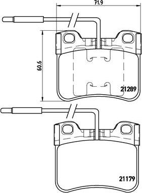 Brembo P 61 034 - Set placute frana,frana disc parts5.com