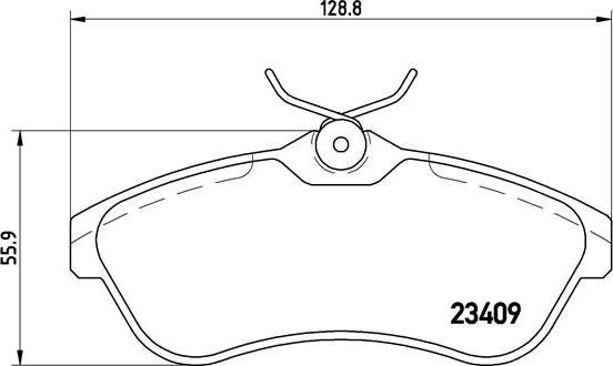 Brembo P 61 075X - Σετ τακάκια, δισκόφρενα parts5.com