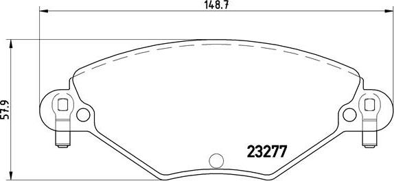 Brembo P 61 071 - Set placute frana,frana disc parts5.com