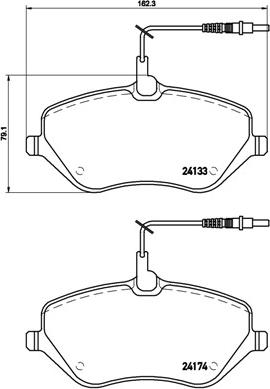 Brembo P 61 078 - Brake Pad Set, disc brake parts5.com