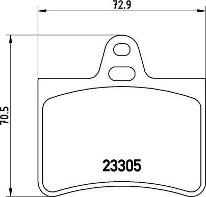 Brembo P 61 073 - Set placute frana,frana disc parts5.com