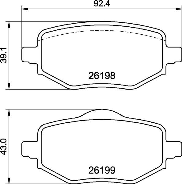 Brembo P 61 140 - Fren balata seti, diskli fren parts5.com