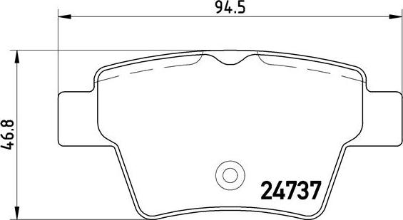 Brembo P 61 100 - Set placute frana,frana disc parts5.com