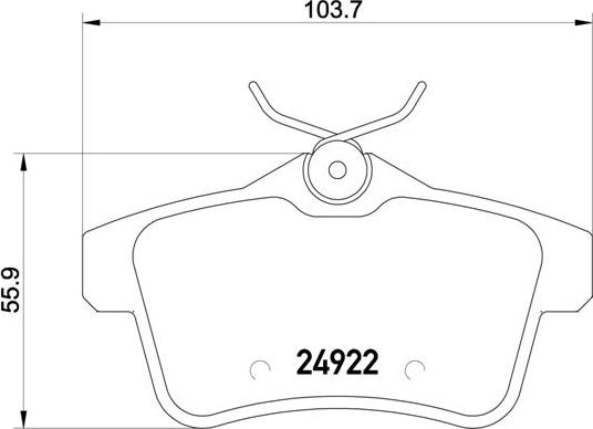 Brembo P 61 114 - Brake Pad Set, disc brake parts5.com