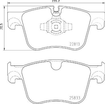 Brembo P 61 135X - Set placute frana,frana disc parts5.com