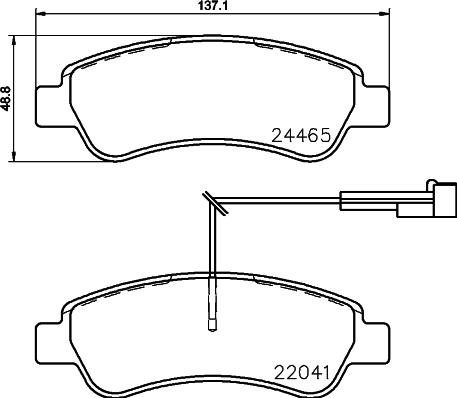 Brembo P 61 125 - Set placute frana,frana disc parts5.com