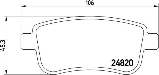 Brembo P 68 041 - Komplet zavornih oblog, ploscne (kolutne) zavore parts5.com