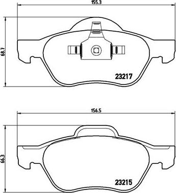 Brembo P 68 048X - Σετ τακάκια, δισκόφρενα parts5.com