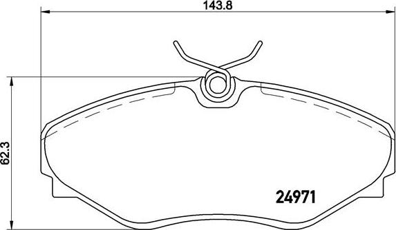 Brembo P 68 055 - Bremsbelagsatz, Scheibenbremse parts5.com