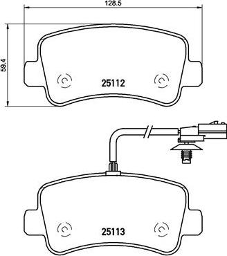 Brembo P 68 063 - Juego de pastillas de freno parts5.com