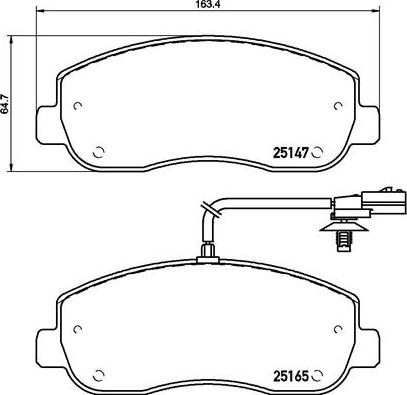 Brembo P 68 062 - Brake Pad Set, disc brake parts5.com