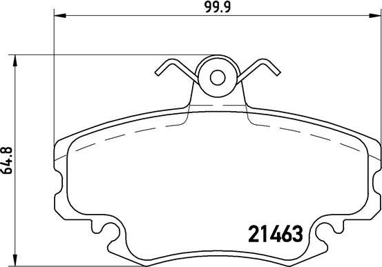 Brembo P 68 008 - Set placute frana,frana disc parts5.com