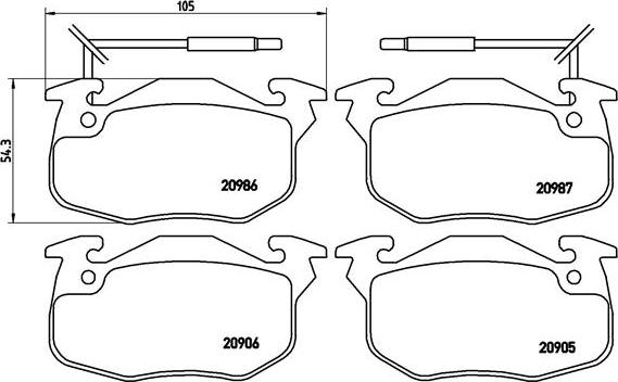 Brembo P 68 010 - Fékbetétkészlet, tárcsafék parts5.com