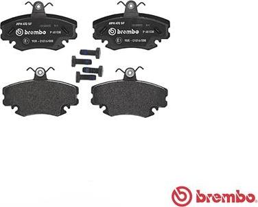 Brembo P 68 038 - Brake Pad Set, disc brake parts5.com