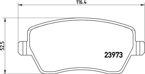 Brembo P 68 033X - Brake Pad Set, disc brake parts5.com