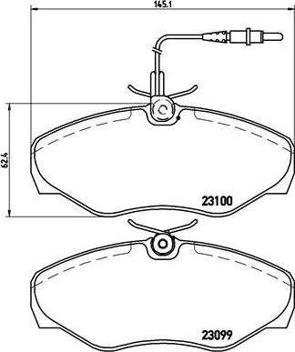 Brembo P 68 026 - Zestaw klocków hamulcowych, hamulce tarczowe parts5.com