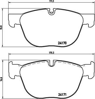 Brembo P 06 049 - Set placute frana,frana disc parts5.com