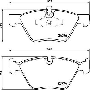 Brembo P 06 040X - Set placute frana,frana disc parts5.com