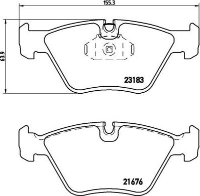 Brembo P 06 043 - Set placute frana,frana disc parts5.com