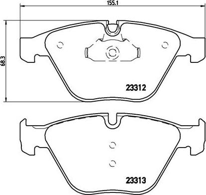 Brembo P 06 054X - Set placute frana,frana disc parts5.com