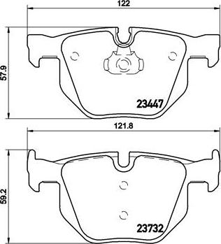 Brembo P 06 056X - Set placute frana,frana disc parts5.com