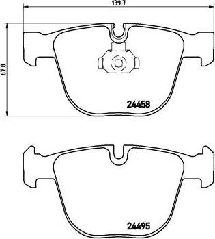 Brembo P 06 050 - Set placute frana,frana disc parts5.com