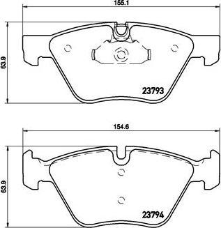 Brembo P 06 057X - Set placute frana,frana disc parts5.com