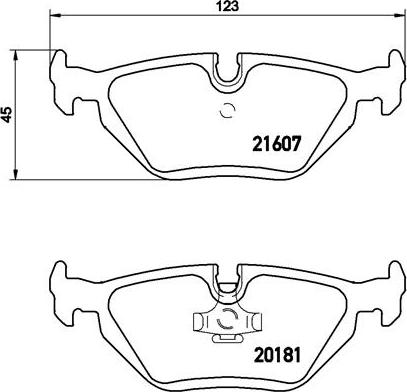 Brembo P 06 013 - Juego de pastillas de freno parts5.com